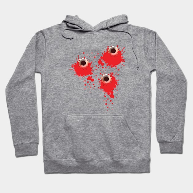 Bullet holes Hoodie by Florin Tenica